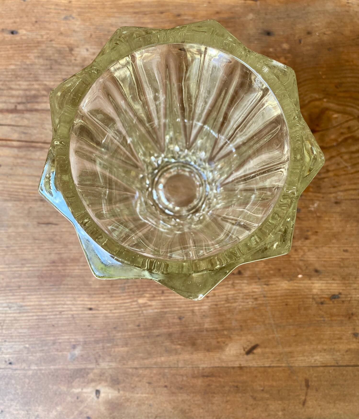 Set of 2 glass vases from the 1950s