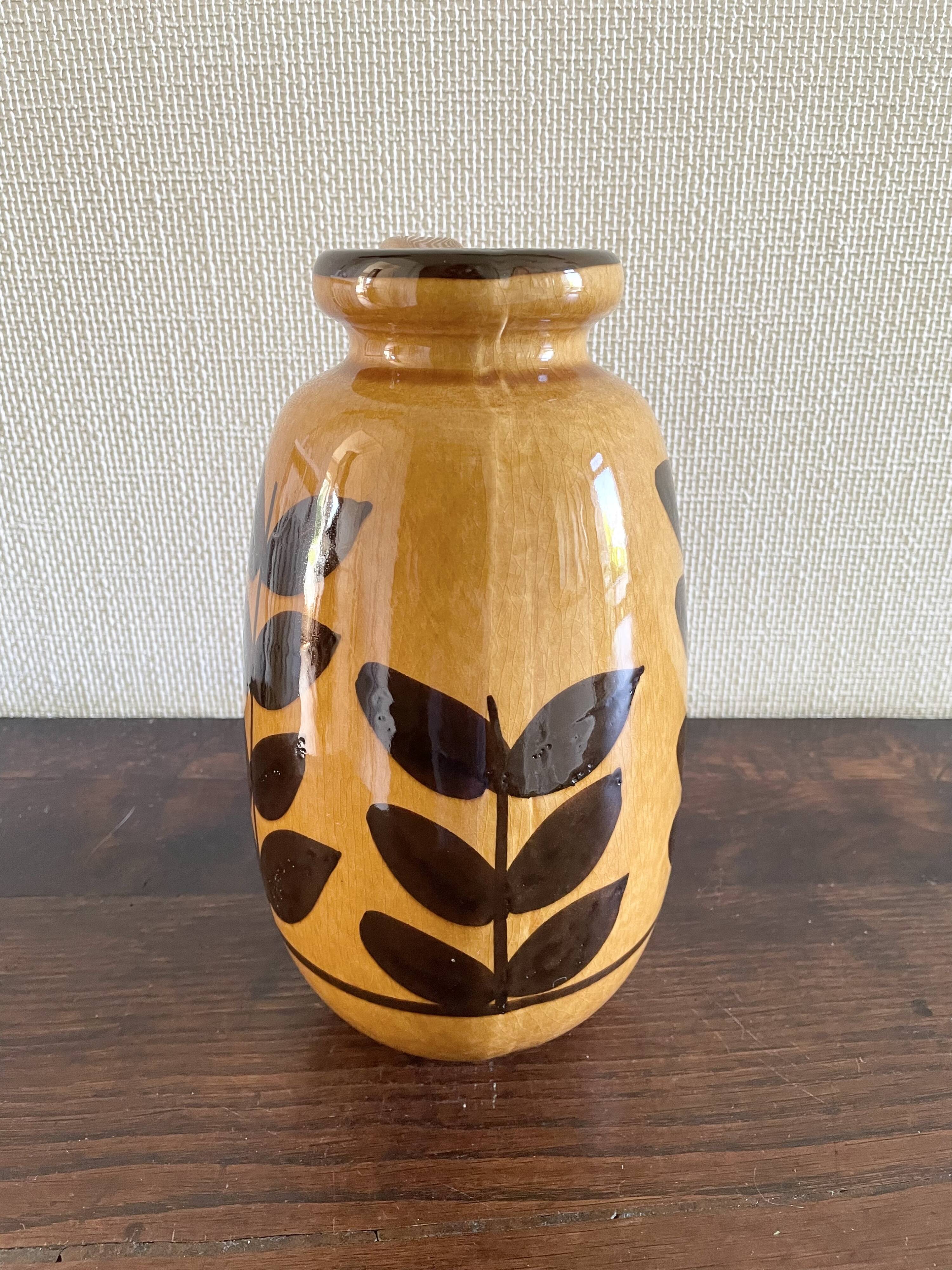 West Germany glazed ceramic vase