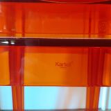 2 Chaises orange Victoria Ghost design Starck éditées par Kartell
