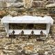 Vintage wall coat and hat rack
