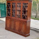 English display cabinet with 4 doors in mahogany, 1960.