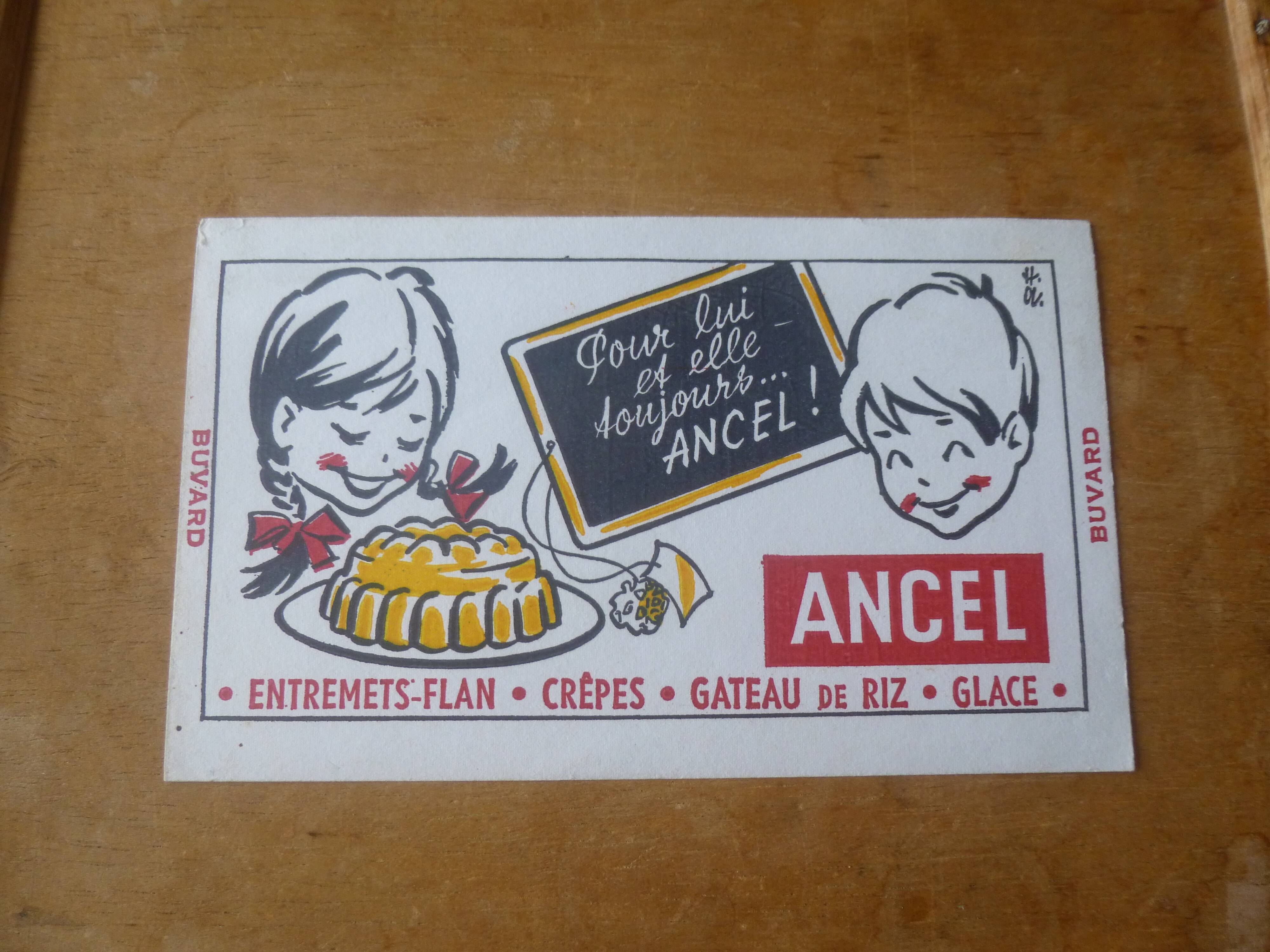 Advertising poster 1950s ANCEL