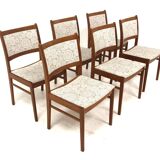 Set de 6 chaises scandinaves en teck, Suède, 1960