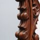 French Carved Walnut Oval Mirror with Pierced Acanthus Crest, circa 1900