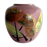Art Deco earthenware vase signed Simone Larrieu