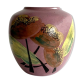 Art Deco earthenware vase signed Simone Larrieu