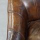Stylish armchair with a unique design and beautiful finish, made of leather