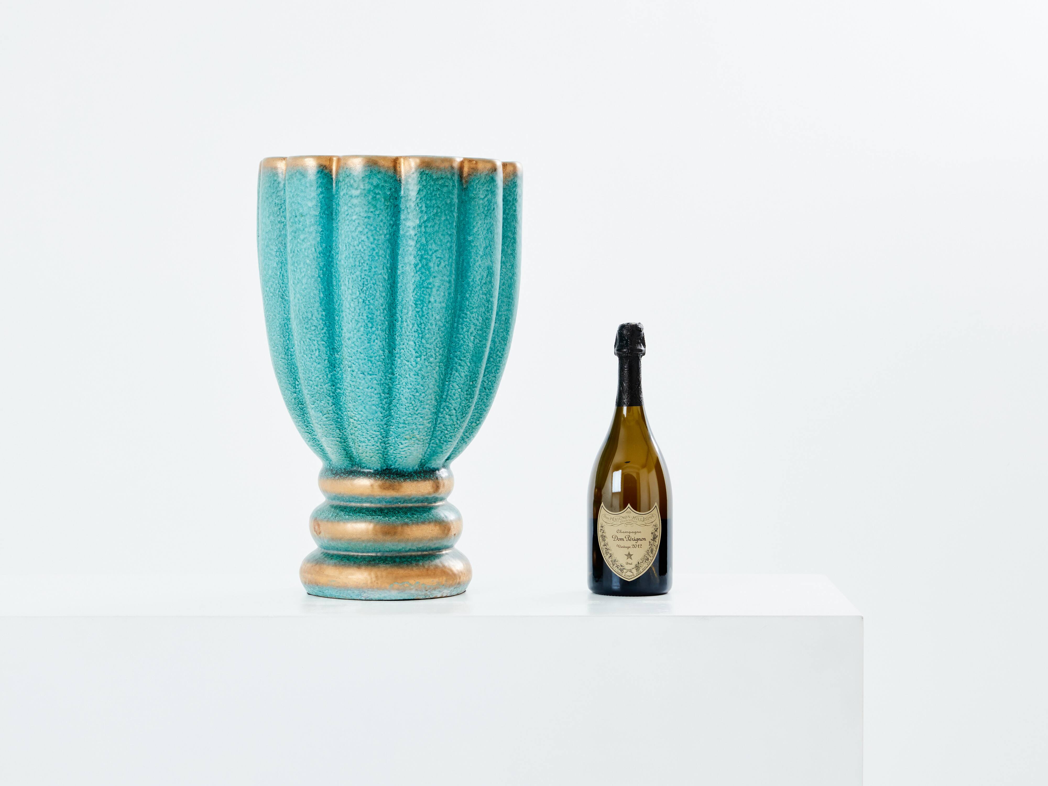 Gabriele Bicchioni large Italian ceramic vase circa 1930