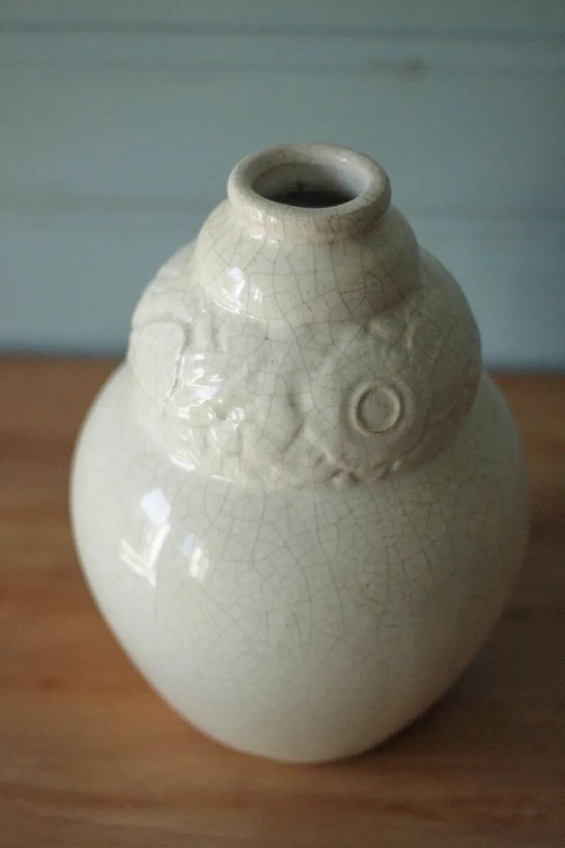 Glazed ceramic vase in the shape of a gourd, Art Deco, collection