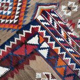 Handmade antique Persian Ardabil kilim rug 137 x 198 cm, 1930s