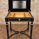 Work table/vanity in blackened wood and marquetry – Napoléon III period