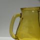 Pichet vintage en verre jaune