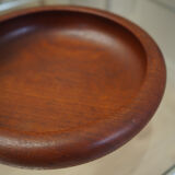 Teak platter, Danish design, 1960s, manufacture: Denmark