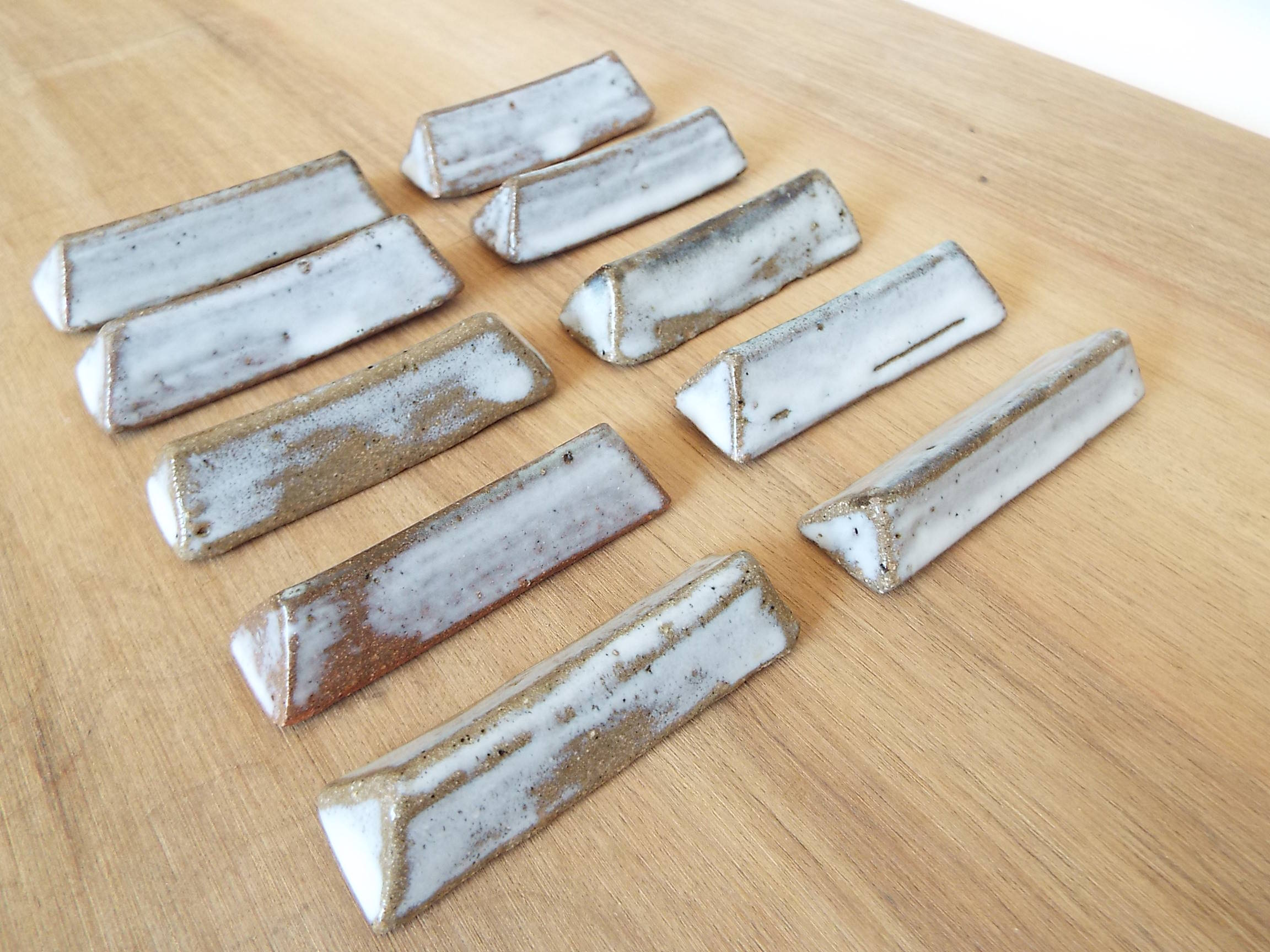 10 stoneware knife doors