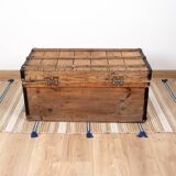 Large old trunk, wood and steel