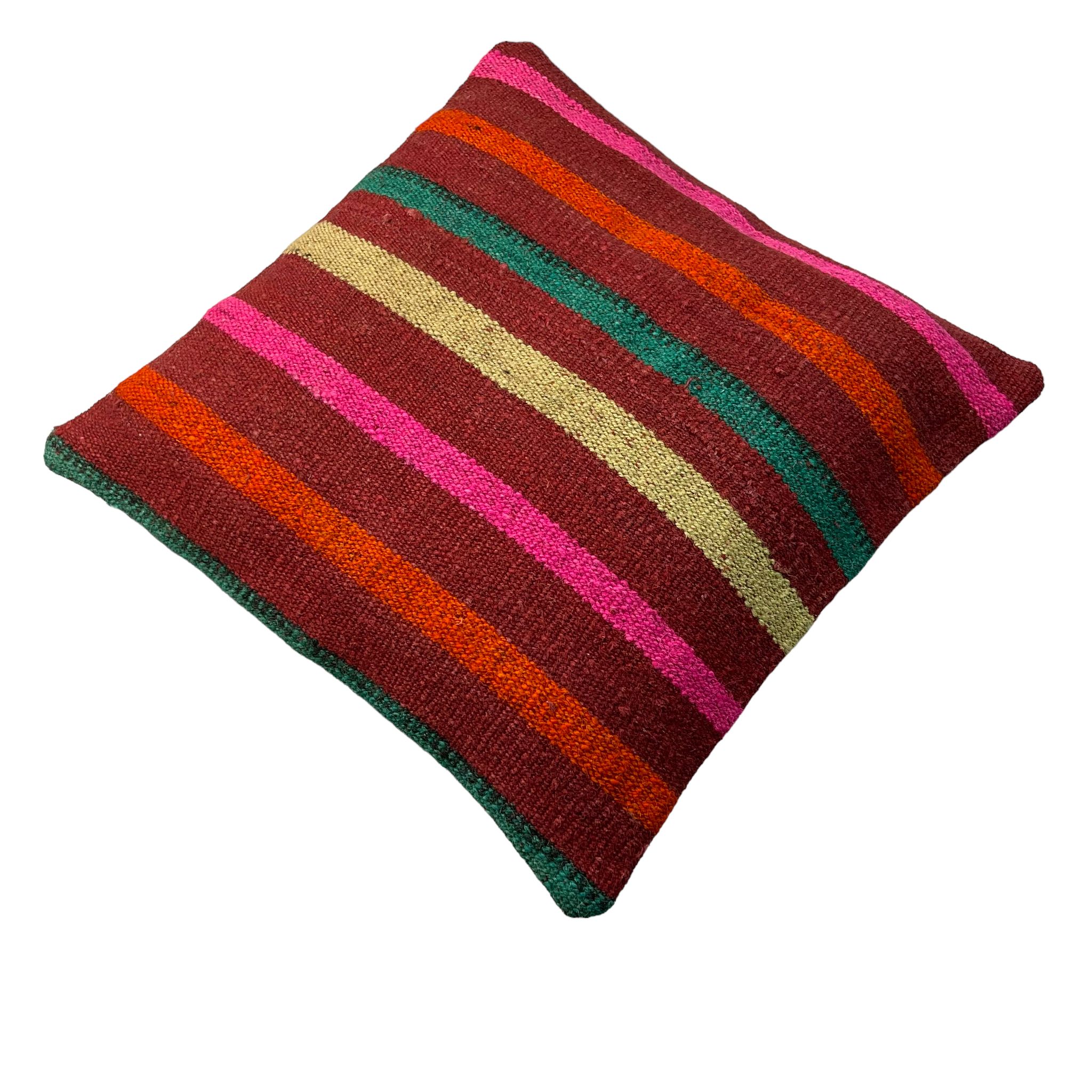 Vintage turkish kilim cushion cover 40x40cm