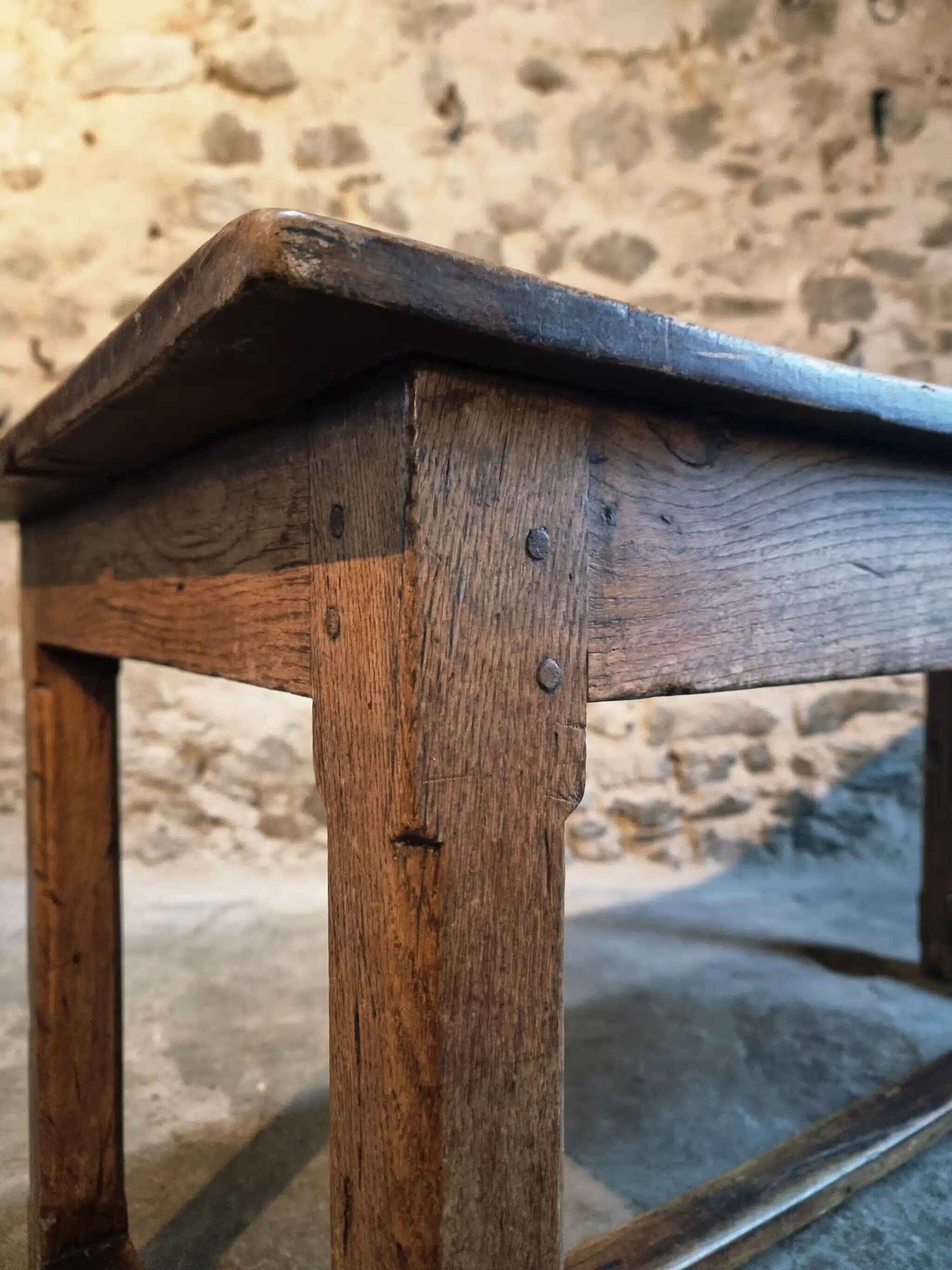 Antique French dining table, 18th century
