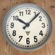 Industrial factory wall clock from Pragotron 1950s