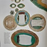 Assiette asperges barbotine