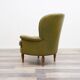 Fauteuil Chesterfield en cuir vert olive