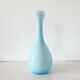 Large Italian vase in turquoise opaline from the 1960s.