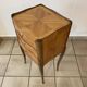Louis XV style bedside table, restored, rosewood marquetry.