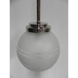 Suspension Art deco with glass globe