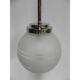 Suspension Art deco with glass globe