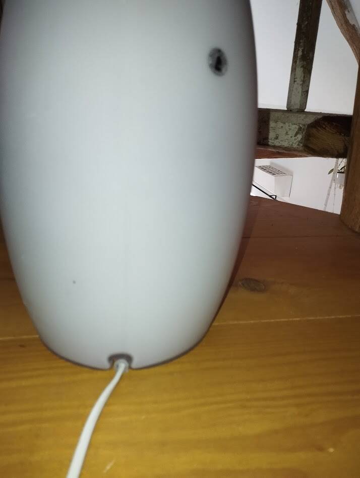 mylonit lamp – IKEA vintage table lamp in blown glass –