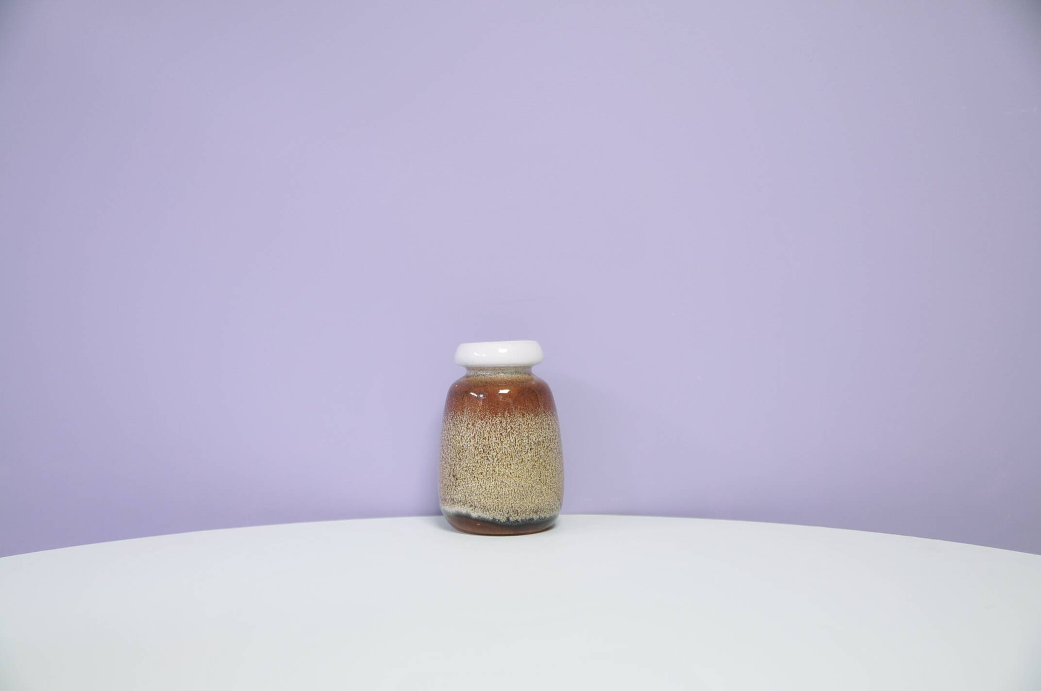 Brown speckled West Germany vase