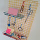 Vintage organiser, storage grid, wall cabinet
