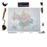 Savoie, map printed in 1883.