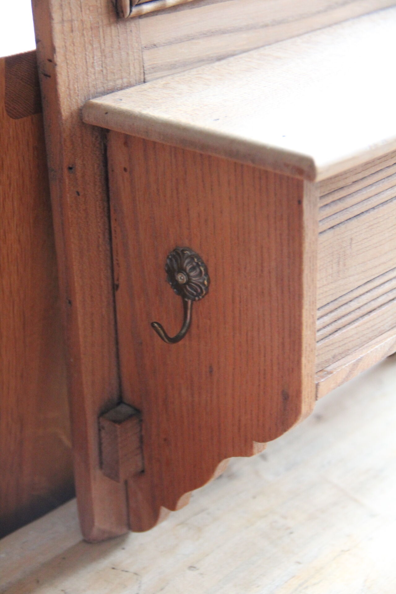 Toilet or pharmacy cabinet with old mirror