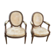 Pair of Louis XVI style armchairs