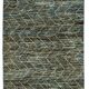 Handwoven Turkish Rustic 86 cm x 343 cm Blue Wool Runner Carpet