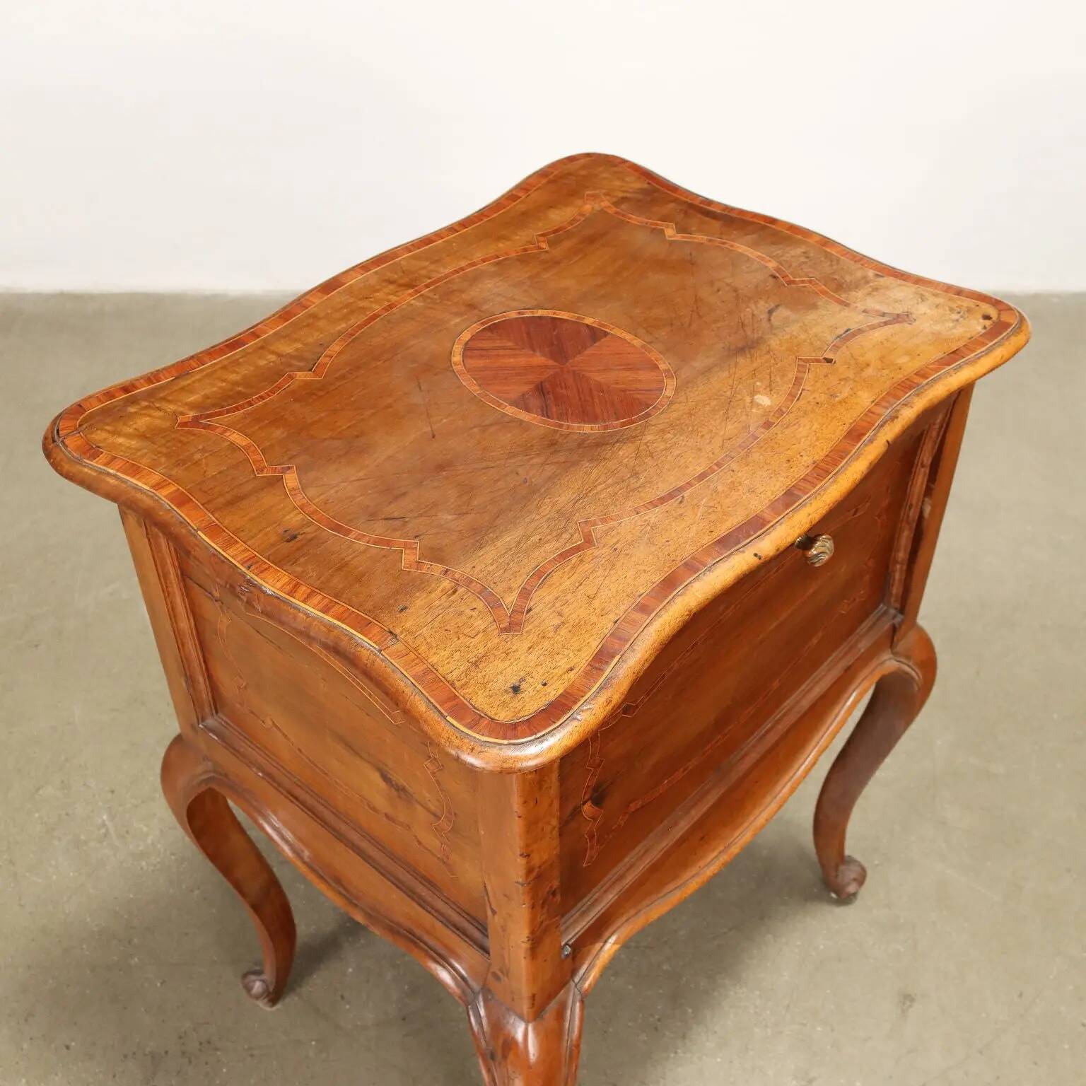 Antique bedside tables in Baroque style, Italy, mid-18th century.
