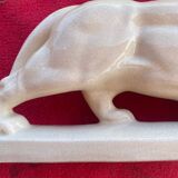 Fontinelle crackled ceramic walking lion