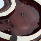 Painted ceramic vintage cheese tray, vallauris painter's palette