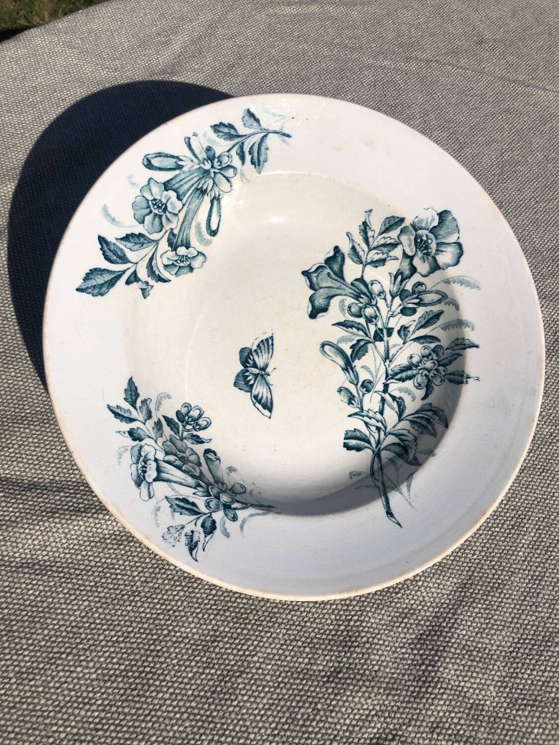 6 Badonviller soup plates Jasmin model