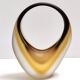 Etched Sommerso Murano Glass Basket or Vase by Archimede Seguso, Italy