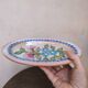 Oval ceramic dish Signed