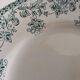 7 Jane model flat plates with dark green floral decoration Saint-Amand