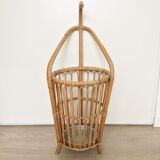 Vintage rattan umbrella door