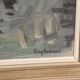 Original Swedish Oil on Canvas –“Harbour” by Georg Andersson – Signed – Vintage & Framed – 52 × 40 cm (20.4" x 15.7")