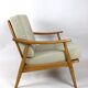 Beige boucle german bund armchair, 1970s