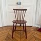 Wooden chair, FDB Mobler J46 burgundy