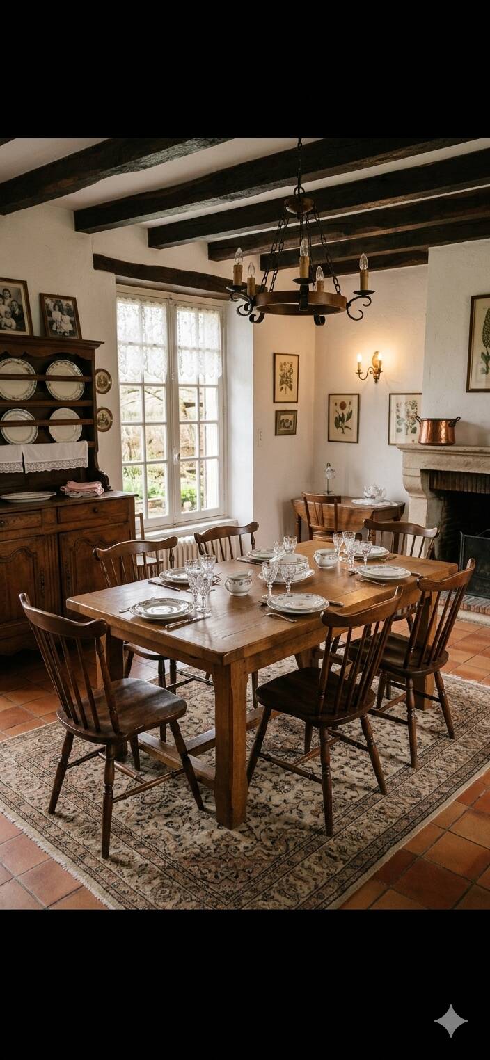 6 western beech chairs from the 1960s