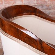 Biedermeier Seating Set in Walnut and Ebony, Austria, 1820s, Set of 3