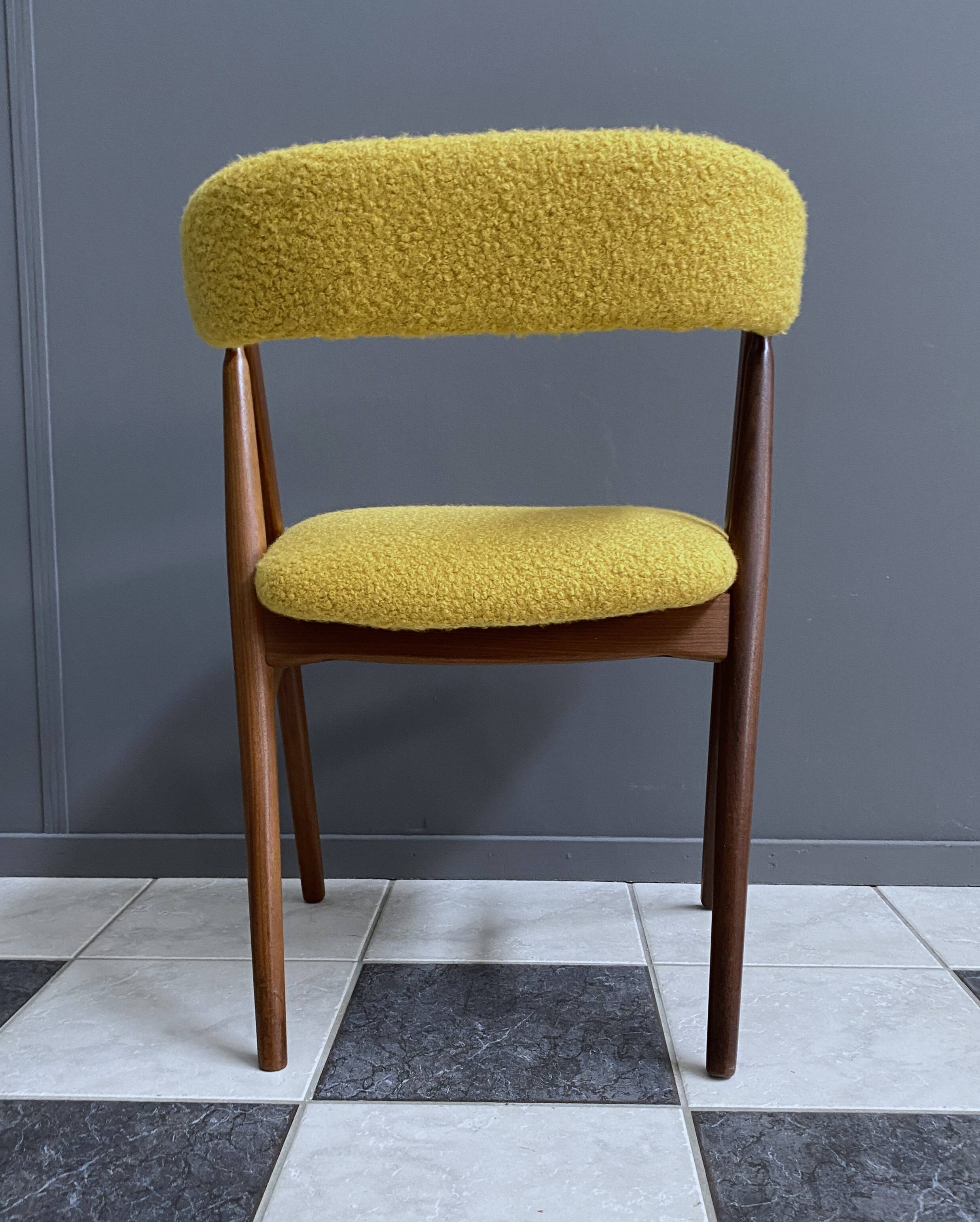 Thomas Harlev chair model 205 for Farstrup in yellow Boucle