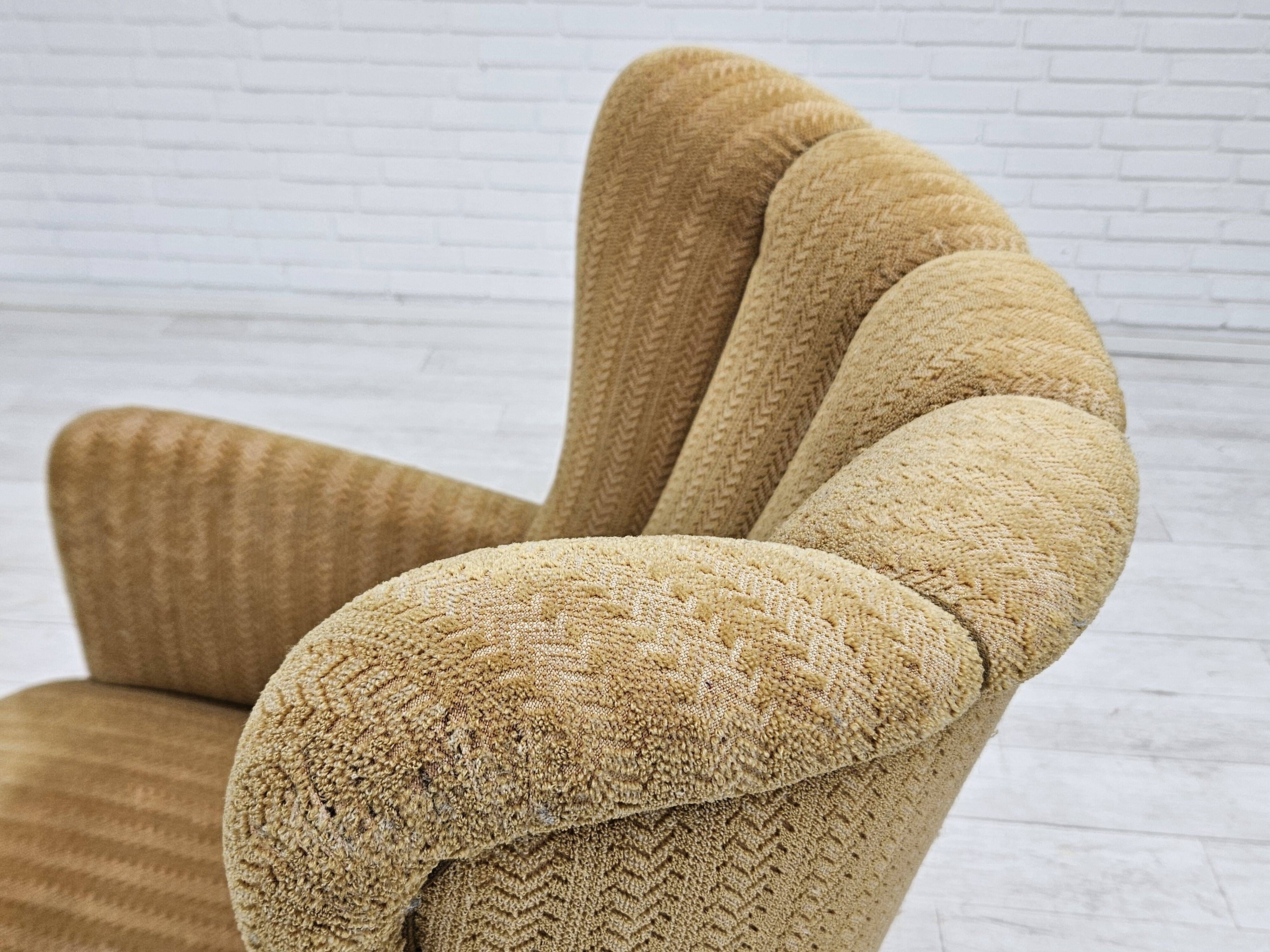 1960s, Danish relax chair, original upholstery, good condition.